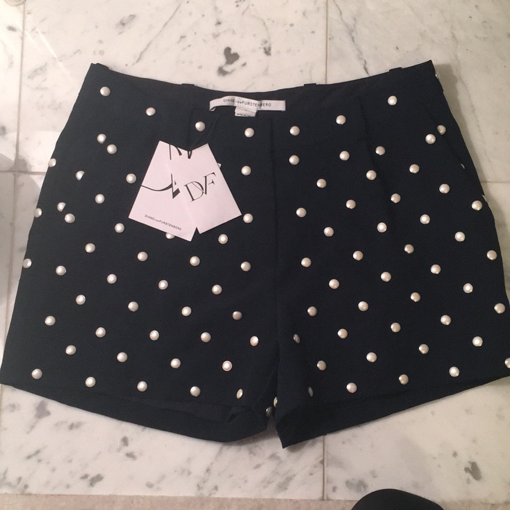 Diane von Furstenberg Fran Mother of Pearl shorts